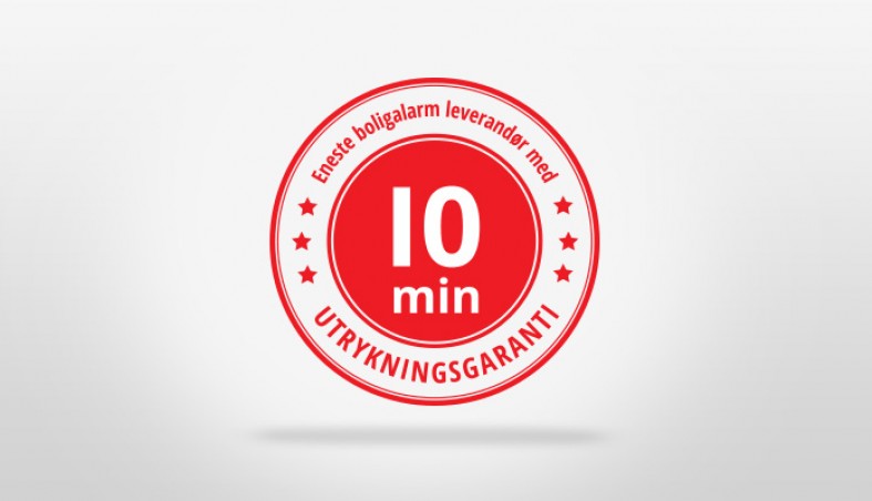 Eneste selskap med 10 min utrykningsgaranti!